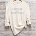 thumbnail image 2 of LOVE GOD AND LOVE PEOPLE Graphic Garment dyed T-Shirt, 2 of 6