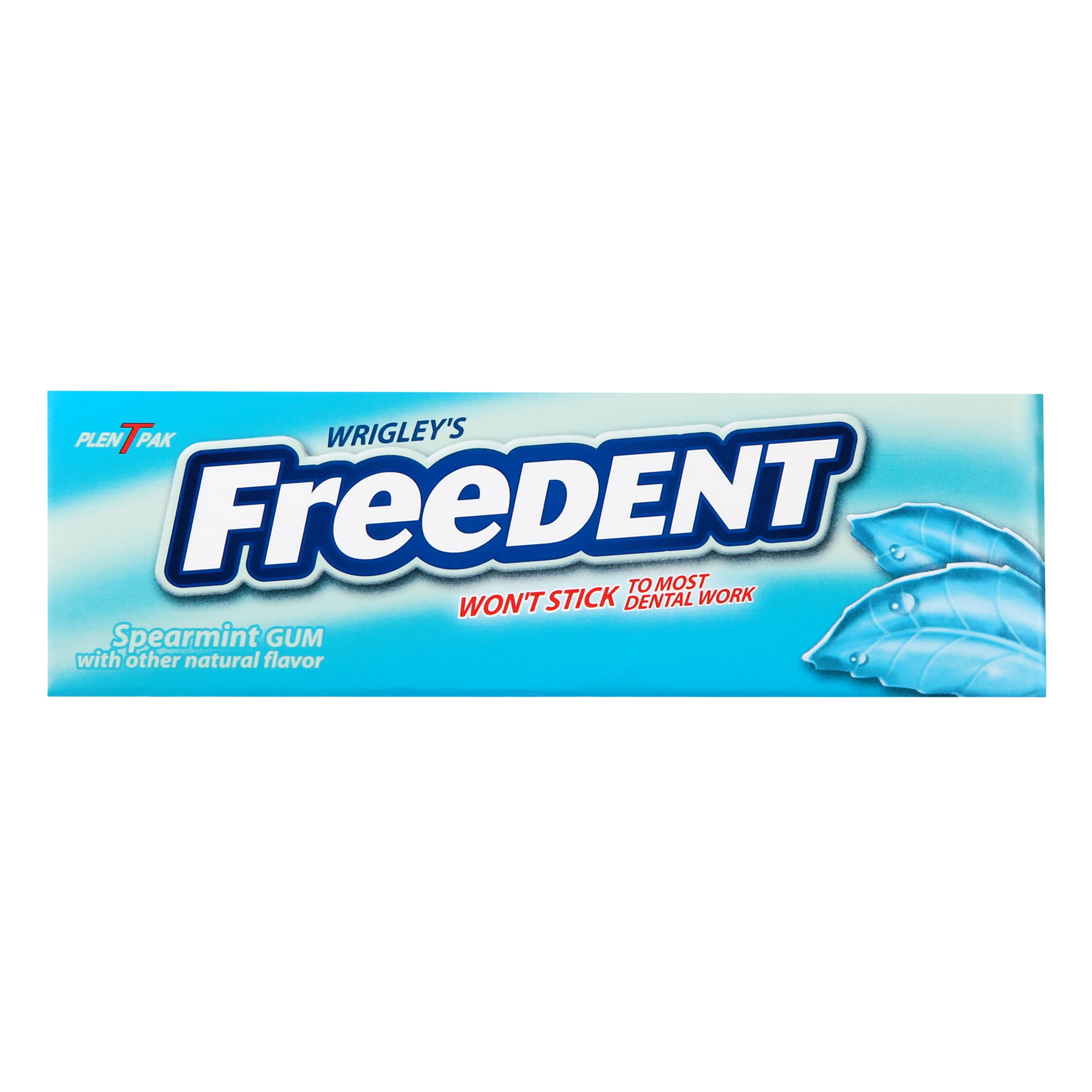 Freedent Chewing Gum Spearmint Flavored 15 Stick x 12 Pk Non