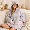 thumbnail image 6 of SKYKENKP Animal Wearable Blanket Hoodie For Adult, Oversized Hooded Blanket With Pockets & Sleeves For Birthday Christmas Gift, 6 of 6