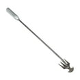 thumbnail image 1 of Rastrillo de jardín, herramienta para deshierbar, azada manual, práctico, duradero, multifuncional, de acero al carbono. Plata 50cm, 1 of 9