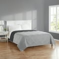thumbnail image 5 of Mainstays Solid Diamond Pinsonic Reversible Quilt, Grey, King, Soft Wash Microfiber, All Ages, 5 of 10