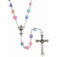 thumbnail image 1 of Needzo Perle de Prière Fleurie Colorée Premier Rosaire de Communion, 19 Pouces, 1 of 4
