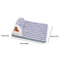 thumbnail image 3 of Nebwoak Self Heating Pet Mat for Small Dogs & Cats - Winter Warm Soft Flannel, Noiseless Washable, 19.7"x13.8" for Kittens Puppies Elderly/Arthritic Pets Under 5.5 Lbs, Gray, 3 of 6