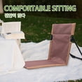thumbnail image 4 of Silla Plegable Liviana Y Cómoda para Acampar Al Aire Libre Silla Playa Ocio para Parque Silla Portátil Individual Perezosa Con Respaldo (tubo Acero Marrón), 4 of 9