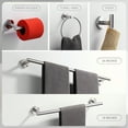thumbnail image 2 of WOWOW 6-Piece Wall Mounted Bathroom Hardware Set in Brushed Nickel, 2 of 8