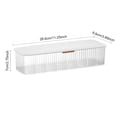thumbnail image 2 of Cable Storage Box ABS Plastic Transparent Data Line Container Dustproof Multifunction Home Desk Stationeries Organizer White, 2 of 9