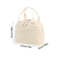 thumbnail image 4 of Cute Plaid Lunch Bag for Women Men, Black and Beige Checkered Insulated Lunch Tote, Reusable Large Capacity Cooler Lunch Box for Work Picnic Travel, Bento Bag Gift B, 4 of 4