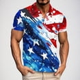thumbnail image 1 of Blusa y camisa de manga corta con cuello vuelto para hombre, informal, de moda, de negocios, de manga corta, estampada, deportiva, con solapa, de poliéster., 1 of 5