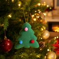 thumbnail image 5 of Mini Christmas Tree Ornament Hanging Decoration Cute Polyester Holiday Pendant for Window Home Wreath Decor, 5 of 7