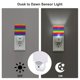 thumbnail image 3 of Fotbe Bright Rainbow Luz Nocturna LED, Luz de Noche con Sensor de Luz Natural de Anochecer a Amanecer, Se Enchufa a la Pared, Blanco Cálido 0.5W-UK, 3 of 7