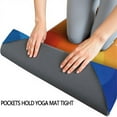 thumbnail image 3 of Rainbow Tie Dye Wave Pattern Hot Yoga Mat Towel Non Slip for Hot Yoga - Quick-Drying Yoga Mat Cover with 4 Corner Pockets with Travel Bag - Hot Yoga Towel Non Slip 74"x26", 3 of 6