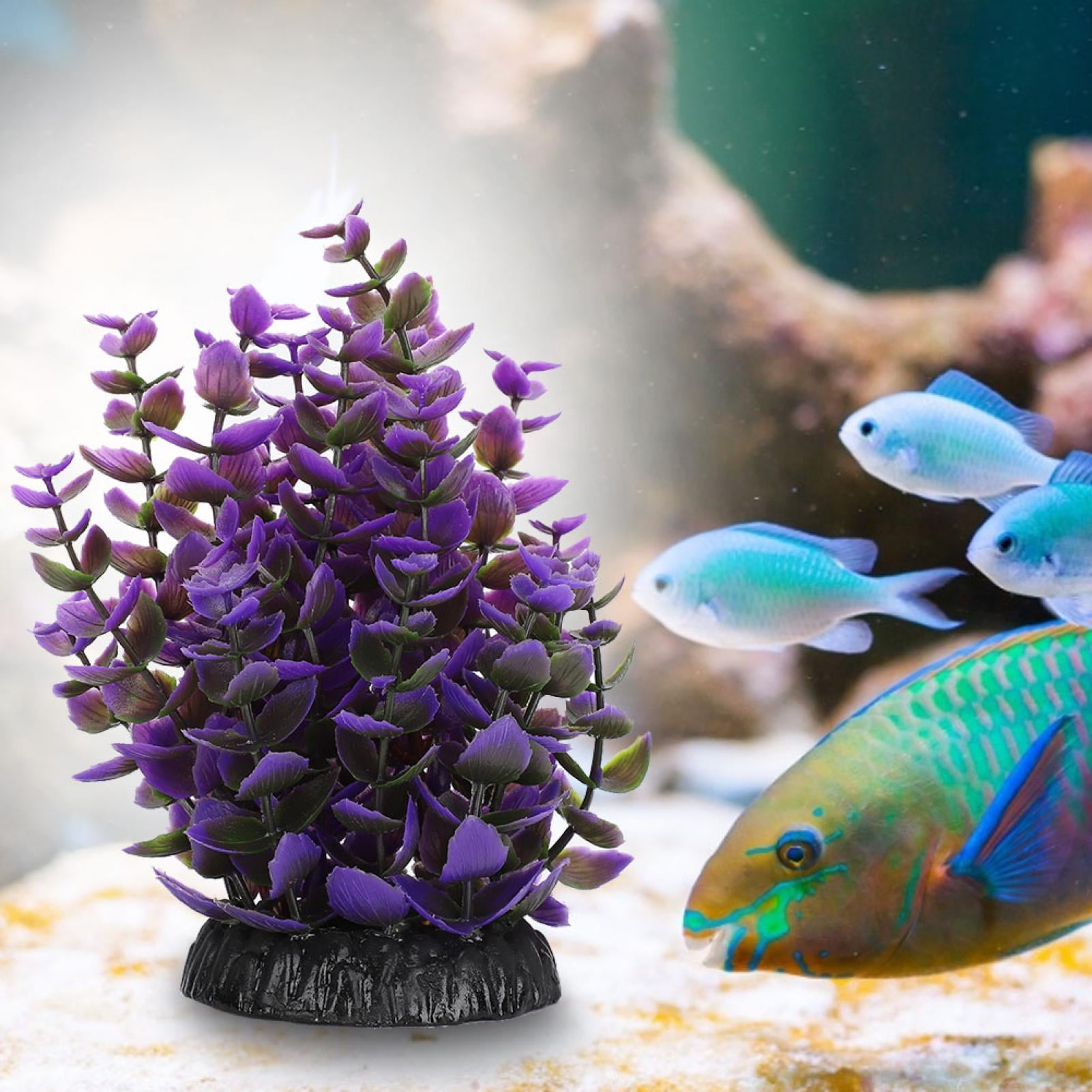 Purple Petals Aquarium Artificial Plants, Soft Aquarium Simulation
