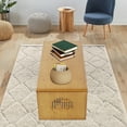 thumbnail image 6 of 31.5x14.6in Foldable Bamboo Floor Table with Chinese Landscape Carving – Tawny Finish, 22lbs Load Capacity – for Tea Ceremonies, Meditation & Decor, 6 of 12