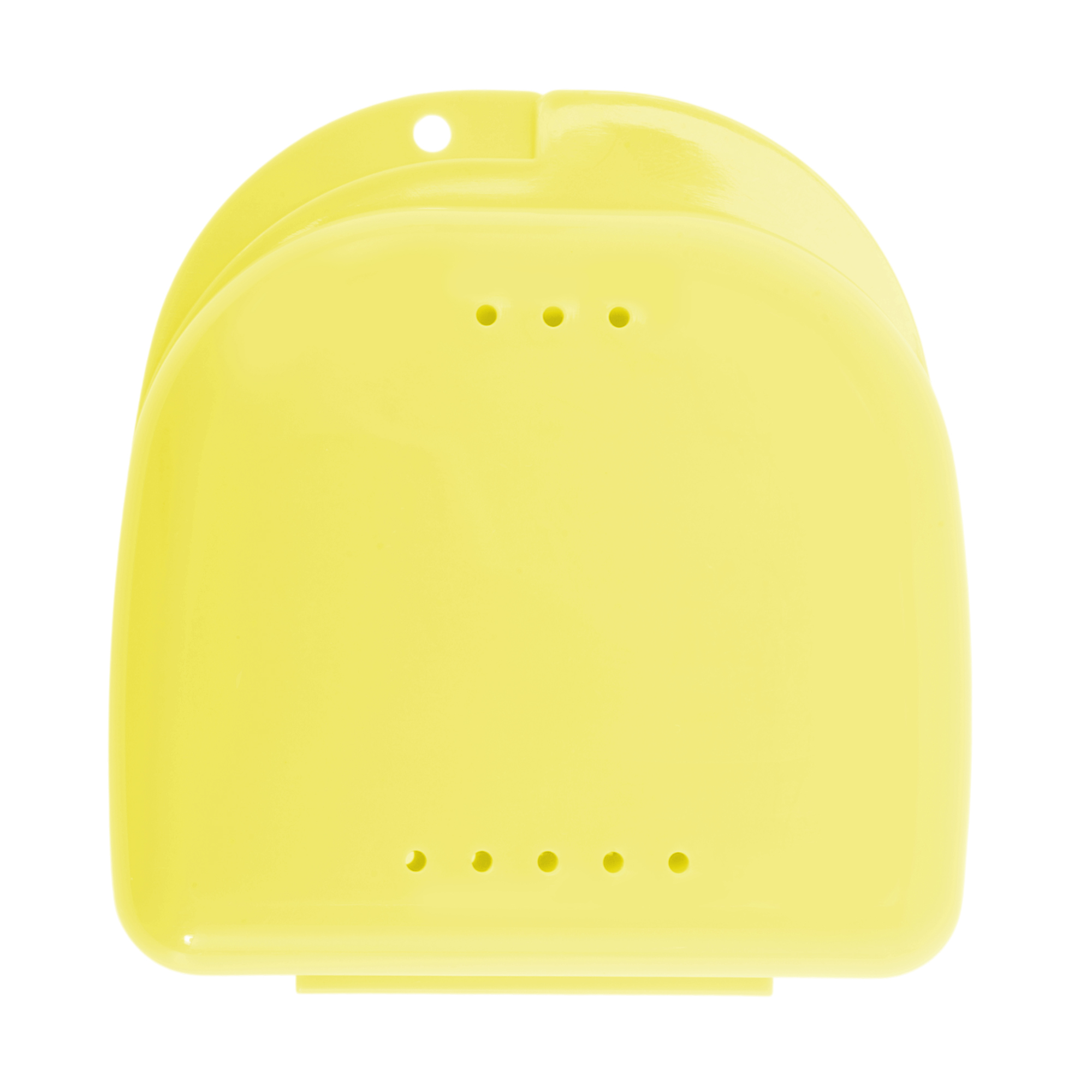 Unique Bargains Compact Braces Box with Vent Holes 1 Pc Yellow