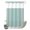 Dark Teal, variant on No Hook Shower Curtain, Black Striped Shower Curtains for Bathroom with See Through Top Window, Minimalist Vertical Stripes Waterproof & Washable Bath Curtain Stall 48"x72"