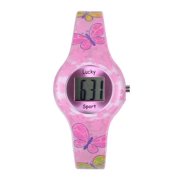 Lucky Lk Kidswaterresistantlcdwatchbutterflies