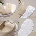 thumbnail image 4 of EQWLJWE Dressy Sandals Women's Flat Breathable Mesh Upper Sports Sandals Slingback Casual Comfort Fish Mouth Beach Casual Sandals for Tennis Golf, 4 of 5