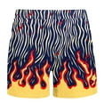 thumbnail image 5 of PNTUTB Summer Men's Fashion Printed Drawstring Waistband Casual Loose Comfortable Beach Shorts with Pockets, 5 of 6