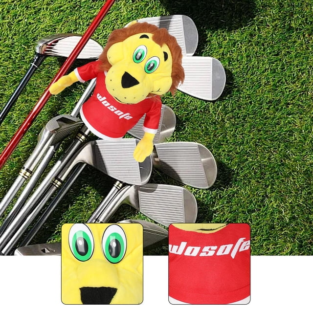 Funda para cabeza del de golf para driver, accesorios de golf, universal, antiarañazos, protección de transporte, león, equipo de golf