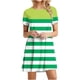 thumbnail image 1 of Vestido de Manga Corta para las Mujeres Casual Impreso Cuello Redondo, Vestido de las Señoras para la Primavera Y el Verano de Uso Diario, 1 of 9