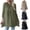 Army Green, variant on PADFRYBK Fall Dresses For Women Round-Neck Mid Dress Comfy Long Sleeve Dress Casual Loose Solid Color Dress