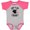 Heather and Hot Pink, variant on Inktastic Future Drummer Kid Loves Drums Boys or Girls Baby Bodysuit