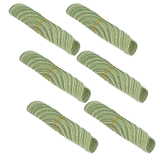 Tapete para platos, 6 uds., manteles individuales redondos, posavasos trenzados para mesa, manteles individuales tejidos, acabado de lujo Jadeshay A