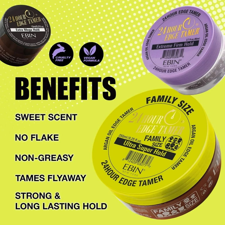EBIN New York 24 Hour Edge Tamer - Ultra Super Hold, No