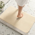 thumbnail image 5 of Beautynvta Bathroom Rugs, Thick Memory Foam Bath Mat, Absorbent and Quick Dry Mats for Bathroom Floor Shower, Living Room, Bedroom, 23.6" x 15.7", Beige, 5 of 7