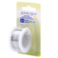 thumbnail image 2 of Alambre artístico Calibre 24 / 0,51 mm Alambre artesanal de cobre estañado resistente al deslustre Color plateado 10 yd / 9,1 m, 2 of 2