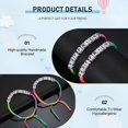 thumbnail image 3 of YWC-Best Friend Bracelets Handmade Braided Rope Adjustable Friendship Bracelets Mutual Attraction Long Distance Inspirational Gift for Girls Couples Graduation Day Christmas Day, 7 Inch, 尼龙,, 3 of 4