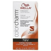 Wella Color Charm Liquid Hair Color, 7Wv Nutmeg, 1.4 oz (Pack of 4)