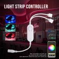 thumbnail image 4 of DC5V~ WiFi RGB Controller LED Strip Light Controller Wireless Smart Strip Light Controller Voice Control Compatible with Home & for Tuya/SmartLife APP Control, 4 of 7