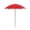 Red, variant on Umbrella Adjustable Garden Shade Umbrella with Iron Poles Outdoor Multifunctional Sun Shade for Potted Flowers Weatherproof Sun Protection for Backyard Patio