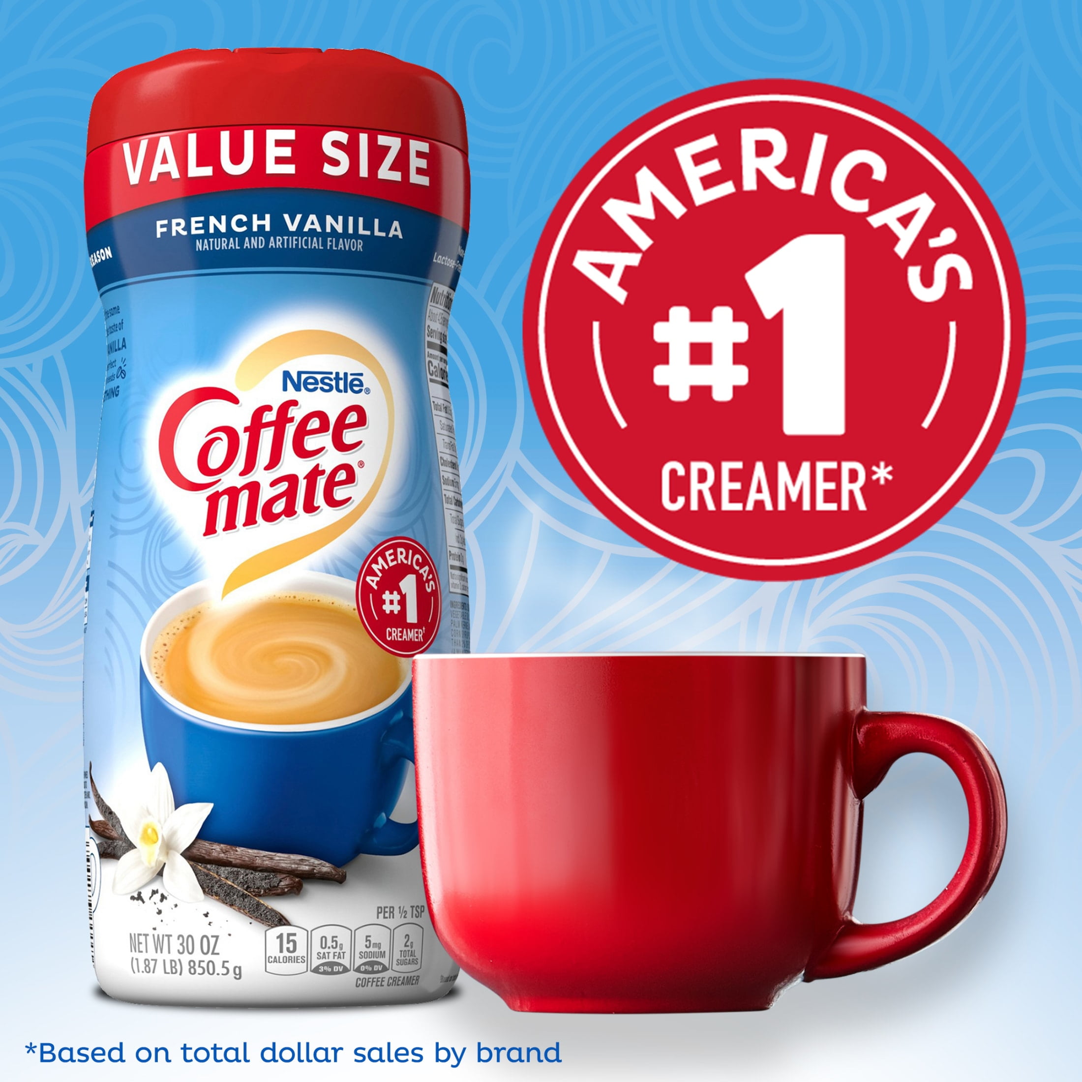 Coffee mate French Vanilla Powder Coffee Creamer, 30 oz