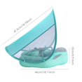 thumbnail image 2 of Flotador De Piscina Para Bebé, Flotador Inflable Para Bebé Con Visera, Anillo De Natación Desmontable Para Bebé, Asiento De Piscina Para Bebés De 3 Meses A 24 Meses Yuarrent BA001517-00, 2 of 6