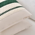 thumbnail image 4 of Fancy Homi Set of 2 Dark Green Boho Decorative Throw Pillow Covers 16x16 inch for Couch Bed Sofa Bedroom Indoors, Modern Farmhouse Vintage Forest Green Living Room Decor, 4 of 7