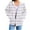 AC-White, variant on Gytharion Women's Zip Up Hoodies Fashion Stripe Printed Drawstring Hooded Sweatshirt Fall Loose Casual Long Sleeve Hooded Jackets for Women
