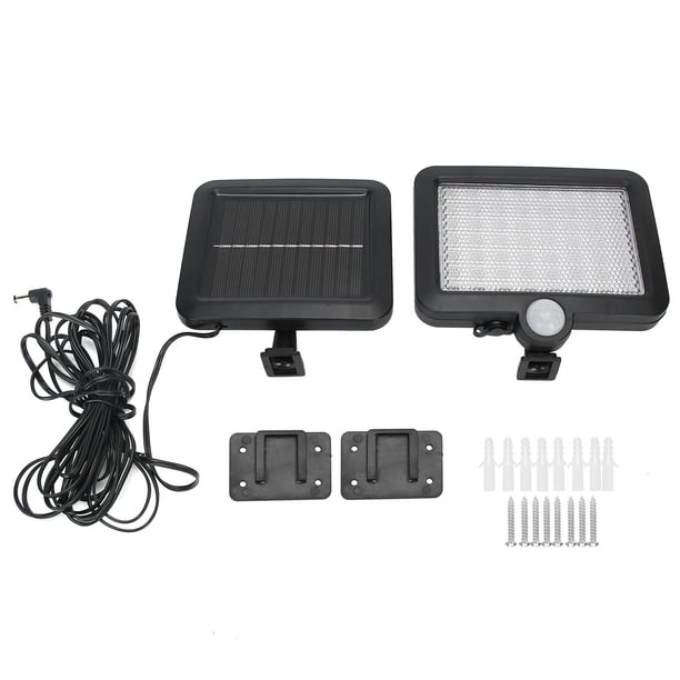 Lámpara de pared exterior ABS con sensor solar de 56 LED para jardín, césped, calle, etc.
