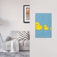 thumbnail image 5 of Fotbe Cute Ducky Print Duplex Receptacle Wall Plate, 1-Gang 5.0" x3.0" Wall Outlet Covers, Dual Outlet Faceplates Covers, Color-matched Screws Included-Style V, 5 of 6
