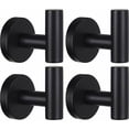 thumbnail image 1 of Toallero montado en la pared Perchero para batas de baño Gancho para bata de baño Negro mate SUS 304 Toallero de acero inoxidable resistente Perchero Albornoz Gabinete Esponja, 1 of 5