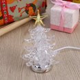 thumbnail image 2 of Glowing Christmas Tree LED Light USB Night Light RGB 7 Color Flashing Light Table Lamp Decorative Bedside Lamp for Home Decor Christmas Gifts (Golden Tree Top), 2 of 7
