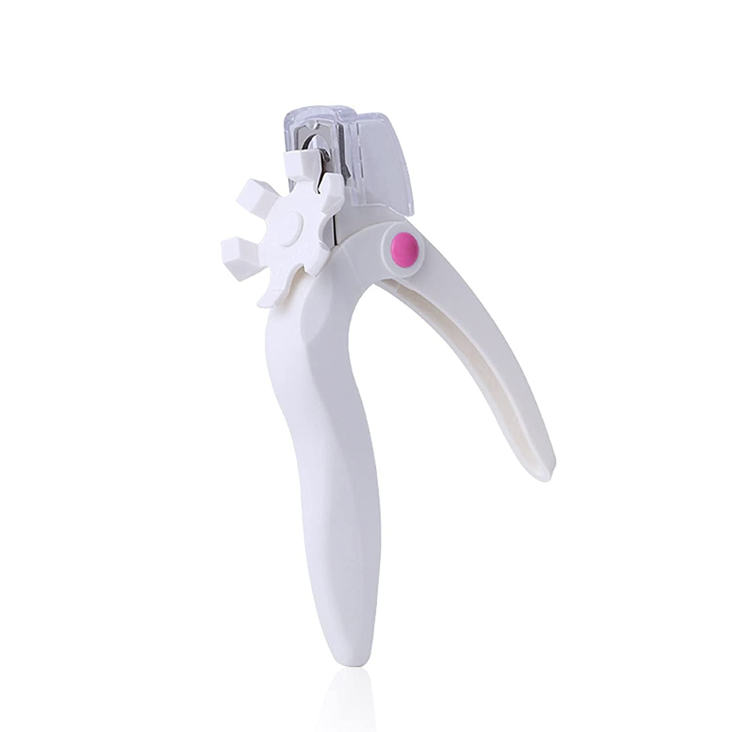Acrylic Nail Clipper, Stainless Steel Nail Tip Cutter, Artificial Fake Nail Tip Cutter, Adjustable Nail Tip Clipper(White)
