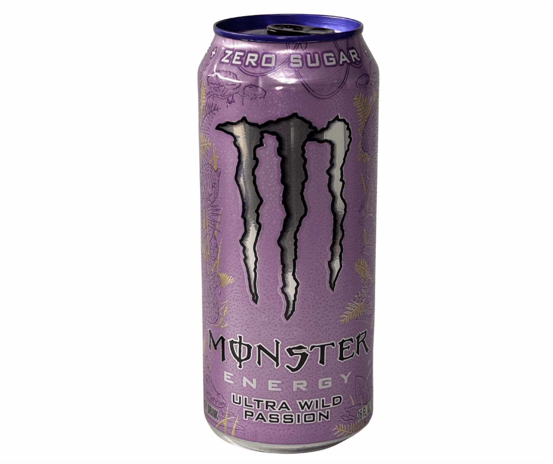 (6 pack) Monster Energy, Ultra Wild Passion, Zero Sugar, Energy Drink, 16 fl oz - 2 Cans