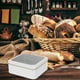 thumbnail image 2 of Lata de metal con tapa transparente para galletas, dulces, manualidades, organizador de almacenamiento, caja de hojalata, caja de almacenamiento de metal con tapa abatible para bocadillos y dulces, 2 of 8