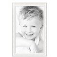 thumbnail image 2 of ArtToFrames 24" x 40" Majestic White Picture Frame, 24x40 inch Silver Wood Poster Frame (WOM-5198),  Pack, 2 of 7