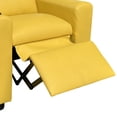 thumbnail image 4 of Sillón reclinable Lilola Home Marisa de piel sintética amarilla para niños, 4 of 6