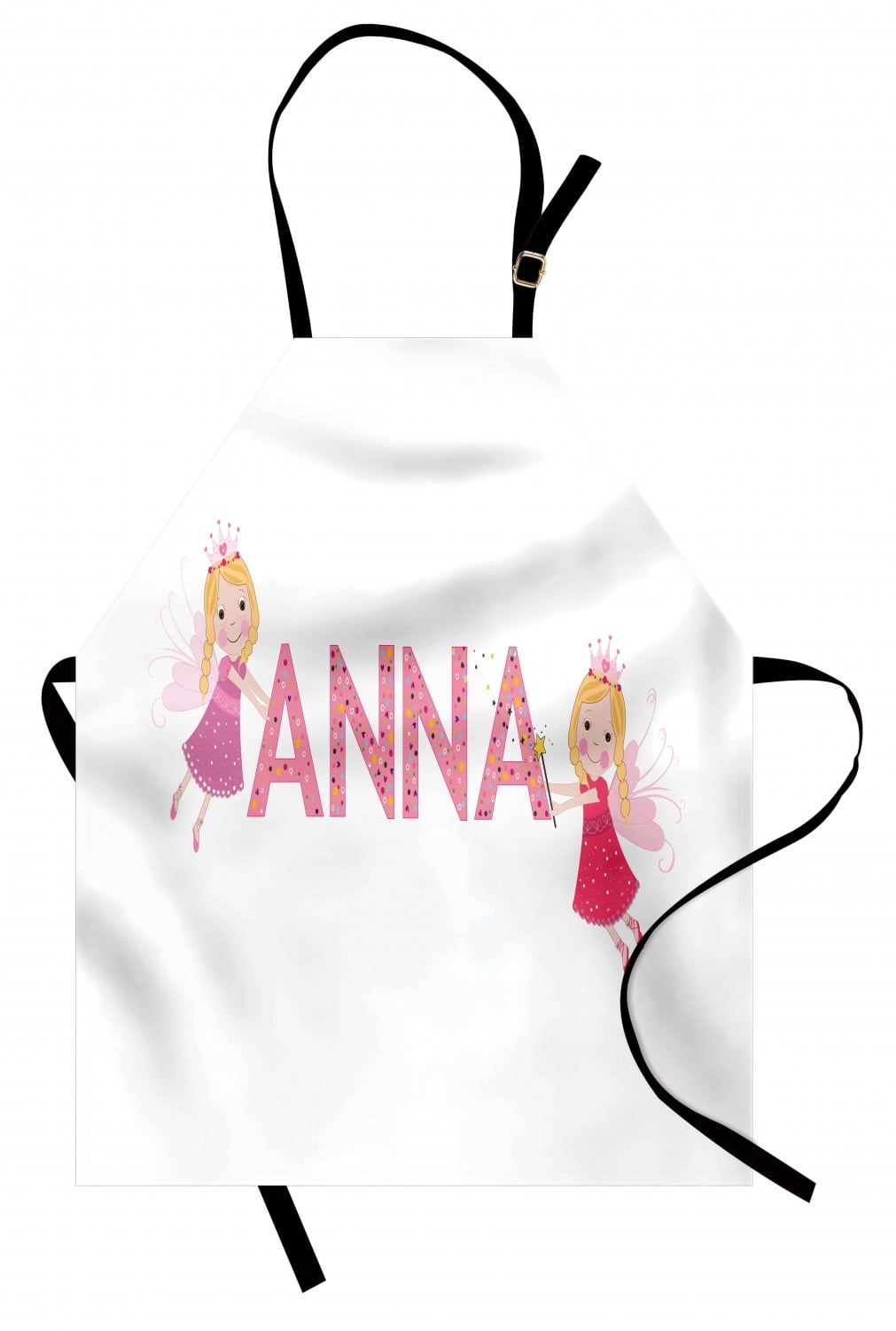 PERSONALISED CUTE FAIRY & WAND PRINT POLYESTER CHILDS APRON BIRTHDAY GIFT PARTY 