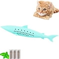 NGHnuifg Cat Toothbrush Toy Cat Toothbrush Fish Chew Toys With