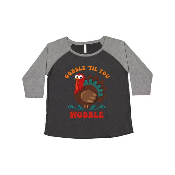 Inktastic Gobble Wobble Turkey Women's Plus Size T-Shirt